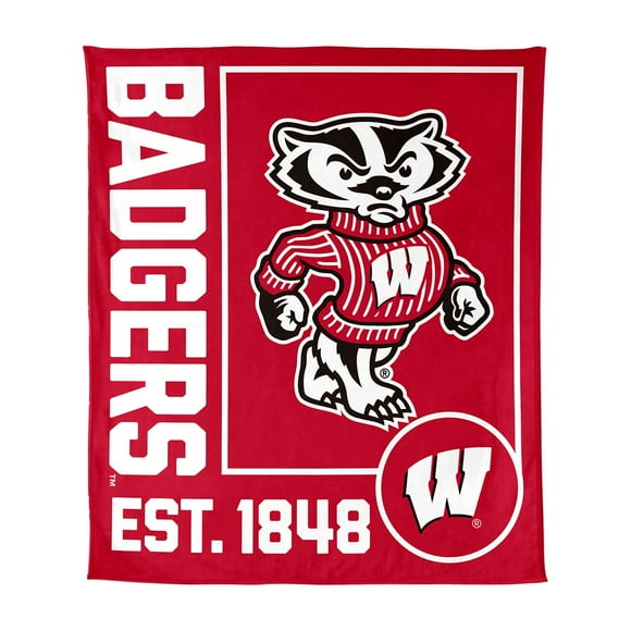 Logo Brands Wisconsin Badgers 60"x70" Super Plush Blanket