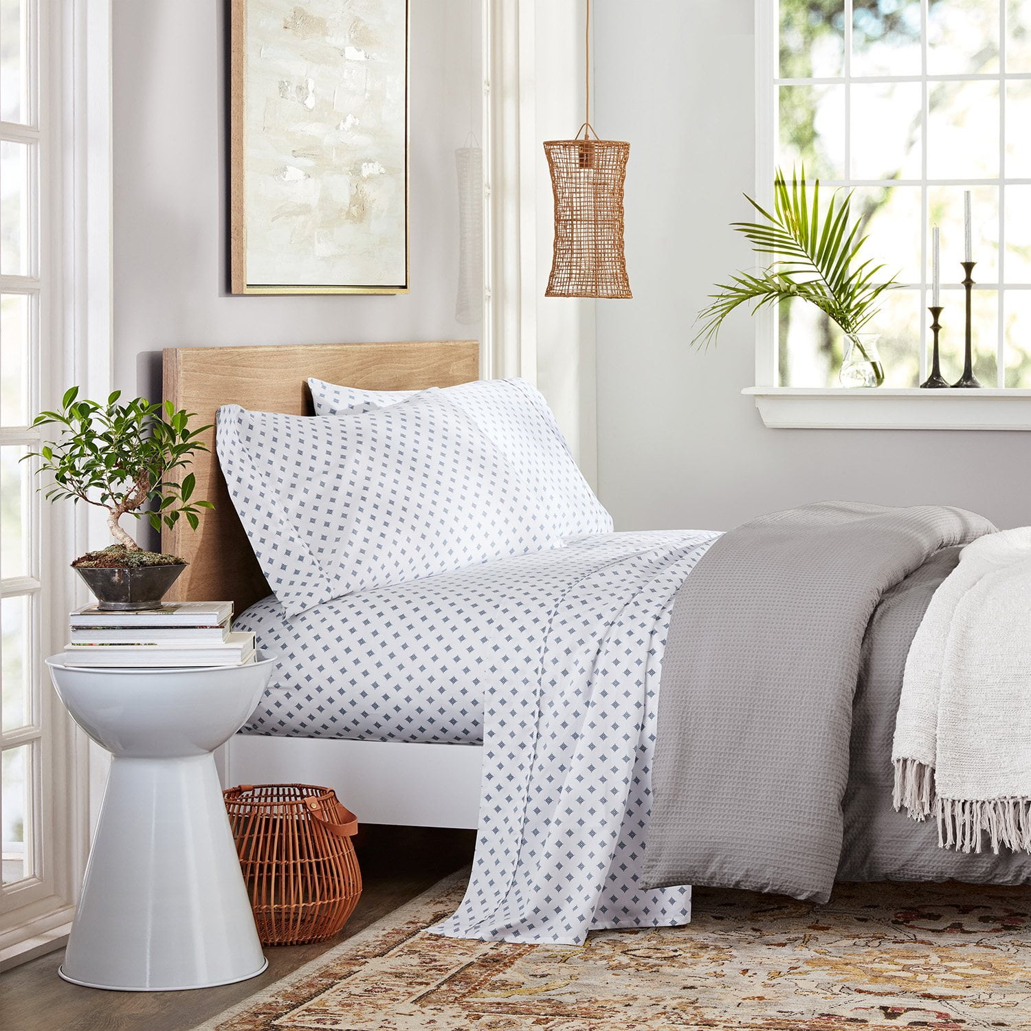 Member's Mark 300-Thread-Count 100% Organic Cotton Printed Sheet Set, Assorted Sizes - Samsclub.com