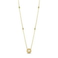 thumbnail image 3 of 1.16 CT. TW Round Cut Halo Diamond Station Necklace in 18K Gold, 3 of 6