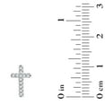 thumbnail image 6 of 0.12 CT. T.W. Round Cut Cross Diamond Stud Earrings in 14K Gold, 6 of 7