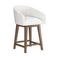 thumbnail image 11 of HH2 Home Upholstered Barrel Back Wood Adjustable Height Swivel Bar Stool, 11 of 19