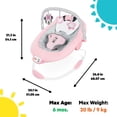 thumbnail image 6 of Bright Starts Disney Baby Minnie Mouse Rosy Skies Comfy Bouncer, 6 of 10