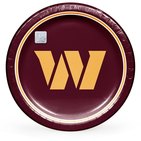 NFL Round Paper Plates, 10", 85 ct., Choose Your Team