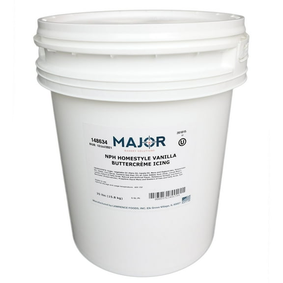 Major DecoCremes Icing, White, 35 lbs.