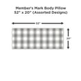 thumbnail image 5 of Member's Mark Plush Body Pillow, 52" x 20", 5 of 6