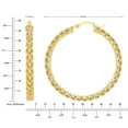 thumbnail image 4 of Kissing Hearts Hoop Earrings in 14K Gold, 4 of 5