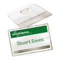 thumbnail image 2 of Avery Pin-Style Badge Holder with Laser/Inkjet Insert, Top Load, 3.5 x 2.25, White, 100/Box, 2 of 4