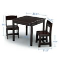 thumbnail image 3 of Delta Children MySize Kids' Wood Table and Chair Set - 2 Chairs, Assorted Colors, 3 of 7