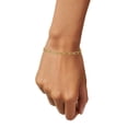 thumbnail image 4 of 4.5MM Diamond Cut Paperclip Bracelet in 14K Gold, 4 of 4