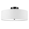 thumbnail image 1 of Globe Electric Kyle 2-Light Dark Bronze Flush Mount with LED Bulbs, 1 of 7