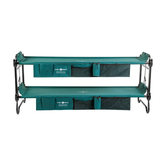 Large Disc-O-Bed Bunkable Cots with 2 Side Organizers