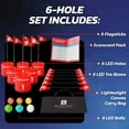 thumbnail image 5 of BucketGolf® Glow 6-Hole Bundle with 2 Clubs & Accessories, 5 of 8