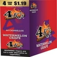 thumbnail image 1 of 4K's Cigarillo Foil Pouch, Watermelon Grape Pre-Priced $1.19 for 4 cigars, 15 pack, 1 of 2