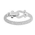 thumbnail image 1 of 0.32 CT. T.W. Diamond Horseshoe Bracelet in Italian Sterling Silver, 1 of 4