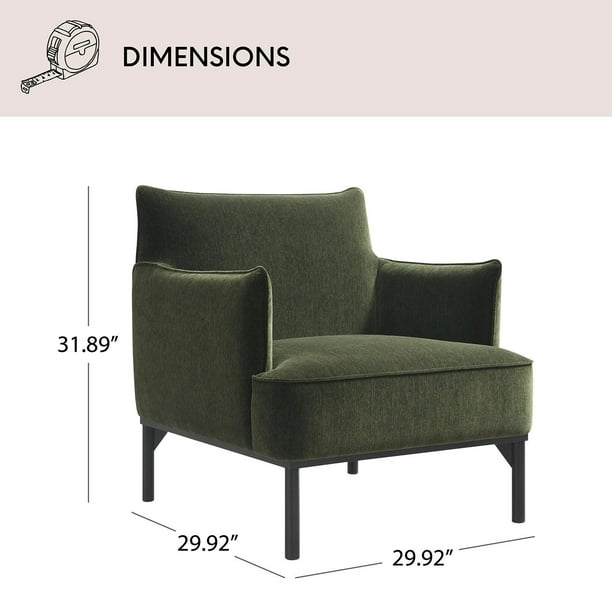 Gatsby Modern Stain-Resistant Velvet Accent Chair, Assorted Colors