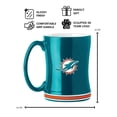 thumbnail image 3 of Logo Brands Miami Dolphins 14oz Relief Mug Set, 3 of 5
