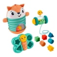 thumbnail image 4 of Fisher-Price Sort Wobble & Roll Baby & Toddler Activity Toy Gift Set, 3 pc., 4 of 6