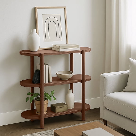 Bower Home Modern 60" Wood Bookcase