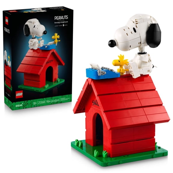 LEGO Ideas Peanuts: Snoopy's Doghouse Building Set, 964 pc.