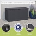 thumbnail image 7 of Suncast 134 Gal. XL Deck Box, 7 of 10