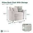 thumbnail image 3 of Lifestyle Solutions Beckett Storage Chair, 3 of 9
