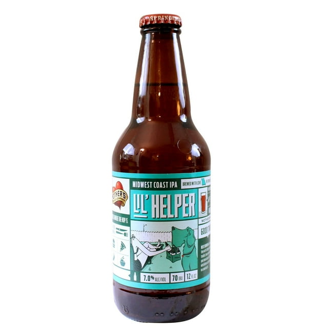 Mother's Brewing Co. Lil' Helper IPA Ale Beer, 12 fl. oz. bottle, 6 pk.