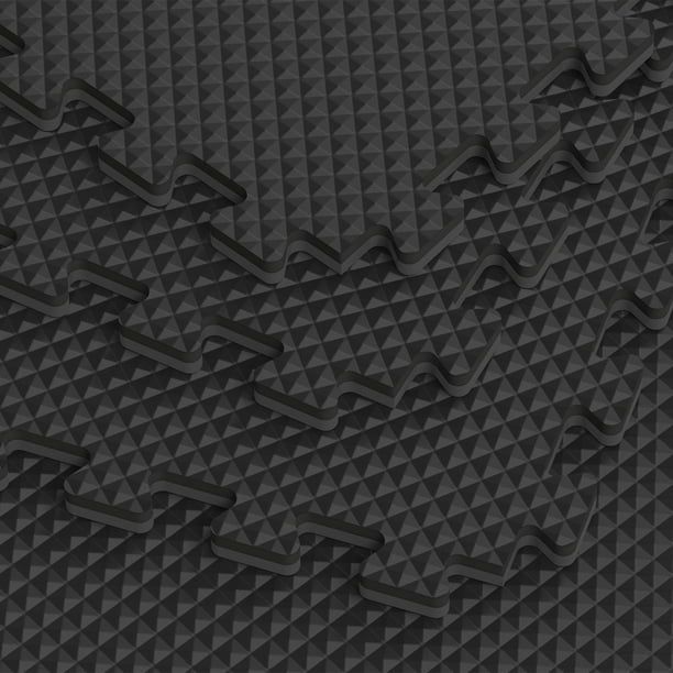 Norsk Reversible Foam Flooring, Black and Gray, 22.44