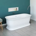 thumbnail image 5 of details by Becki Owens Freestanding Bathtub with Center Drain in Glossy White, 67" L x 31.5" W x 23.5" H, 5 of 13