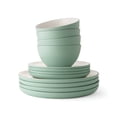 thumbnail image 1 of Member's Mark 12-Pieces Stoneware Two-Tone Dinnerware Set, 1 of 4
