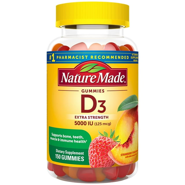 Nature Made Vitamin D3 Gummies, 125 mcg (150 ct.)
