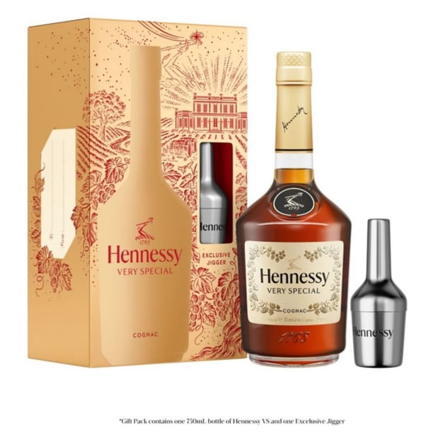 Hennessy VS COGNAC&セントセバスチャン グラン・ダーク セット Hennessy Very Special Cognac Gift Pack with Shaker, 750 ml