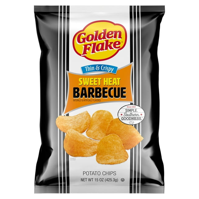 Golden Flake Sweet Heat BBQ Potato Chips, 15 oz.