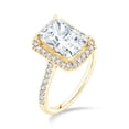 thumbnail image 5 of 3.60 CT.T.W. Radiant Cut Lab Grown Diamond Bridal Set in 18K Gold, 5 of 8