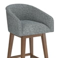 thumbnail image 16 of HH2 Home Upholstered Barrel Back Wood Adjustable Height Swivel Bar Stool, 16 of 19