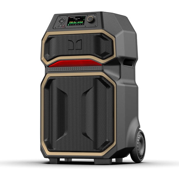 NEW! Monster Rock'n Roller X Pro 1100 W Bluetooth Speaker with 12 hours of battery life and IPX4 weather-resistant