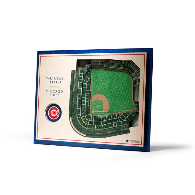 YouTheFan MLB 5-Layer Stadium View 3D Wall Art, Assorted Teams
