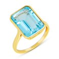 thumbnail image 2 of Emerald Shaped Ring in 14K Yellow Gold, 2 of 7