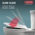 thumbnail image 4 of Delta Wycliffe Slow-Close Elongated Toilet Seat, White, 4 of 13
