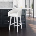 thumbnail image 7 of HH2 Home Upholstered Barrel Back Wood Adjustable Height Swivel Bar Stool, 7 of 19