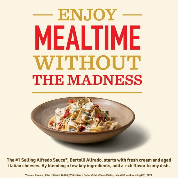 Bertolli Alfredo Sauce with Aged Parmesan Cheese, 15 oz., 3 pk