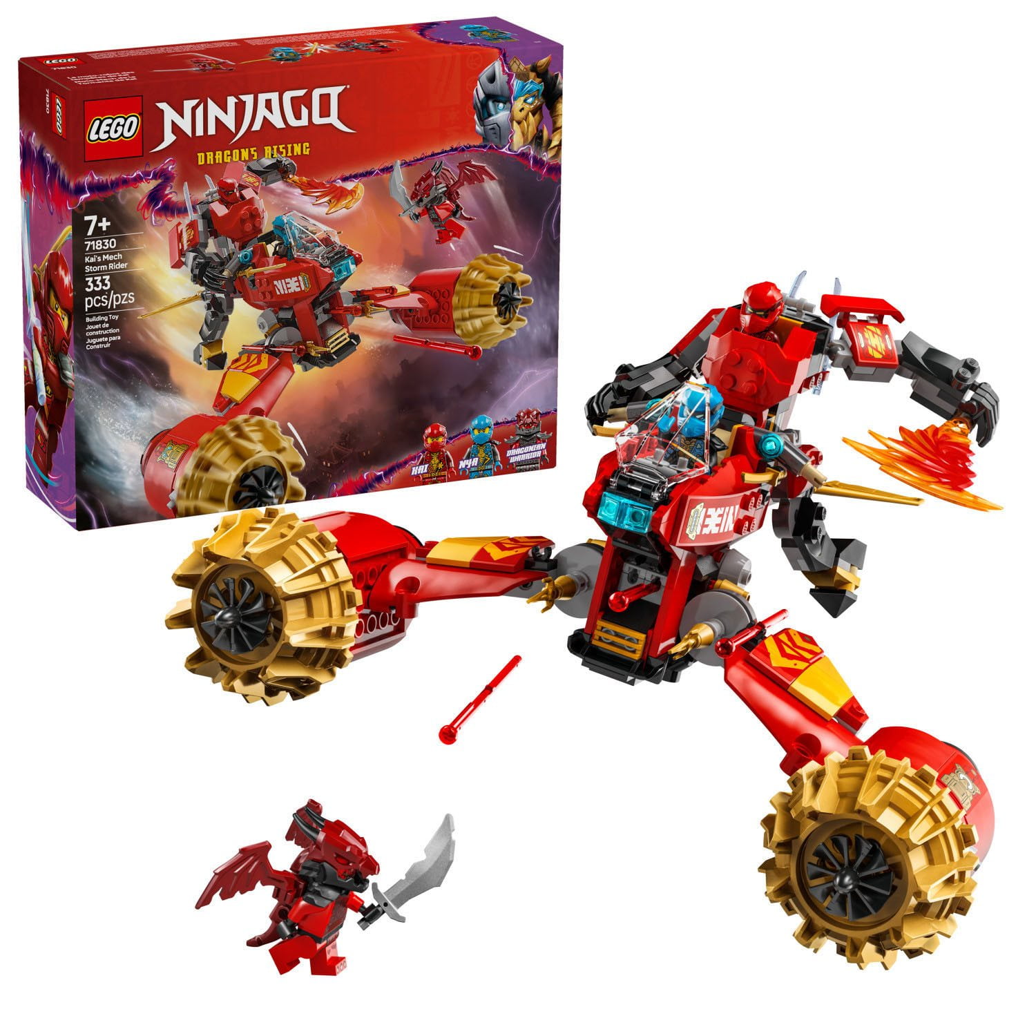 LEGO NINJAGO Kai's Mech Storm Rider Action Figure Building Toy