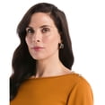 thumbnail image 8 of Rafaella Women's 3/4 Sleeve Boatneck Top, 8 of 11