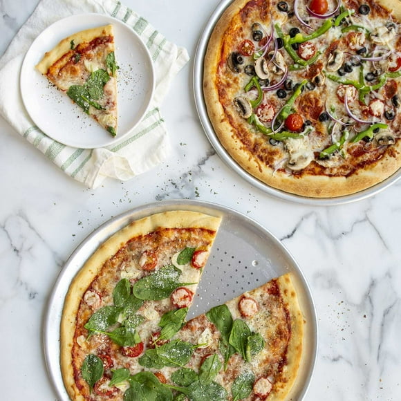 Nordic Ware 2-Piece Traditional and Crisper Pizza Pan