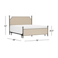 thumbnail image 3 of HH2Home McArthur Metal and Upholstered Bed, 3 of 11