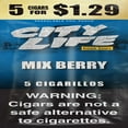 thumbnail image 2 of City Life Cigarillo Foil Pouch, Mixberry Pre-Priced $1.29 for 5 cigars, 15 pack, 2 of 2