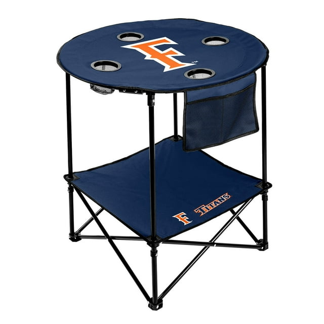 Logo Brands Cal State Fullerton Titans 27.6in Round Tailgate Table