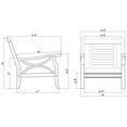 thumbnail image 5 of Member's Mark Catalina Teak Set with Sunbrella Fabric, 6pc, 5 of 8