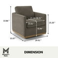 thumbnail image 3 of Member's Mark Modern Classic Fabric Swivel Chair, Assorted Colors, 3 of 9