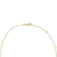 thumbnail image 3 of Oval Cut Genuine Gemstone & 0.11 CT. T.W. Diamond Halo Pendant Necklace in 14K Gold, 3 of 4