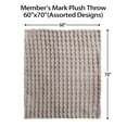thumbnail image 4 of Member's Mark Faux Fur Bubble Throw Blanket, 60" x 70", 4 of 4
